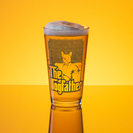 Frenchie Mafia Shaker Pint Glass - The DogFather Inc