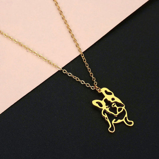 Stainless Steel Frenchie Necklaces - The DogFather Inc