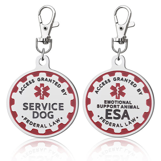Service Dog Tag, Emotional Support - The DogFather Inc